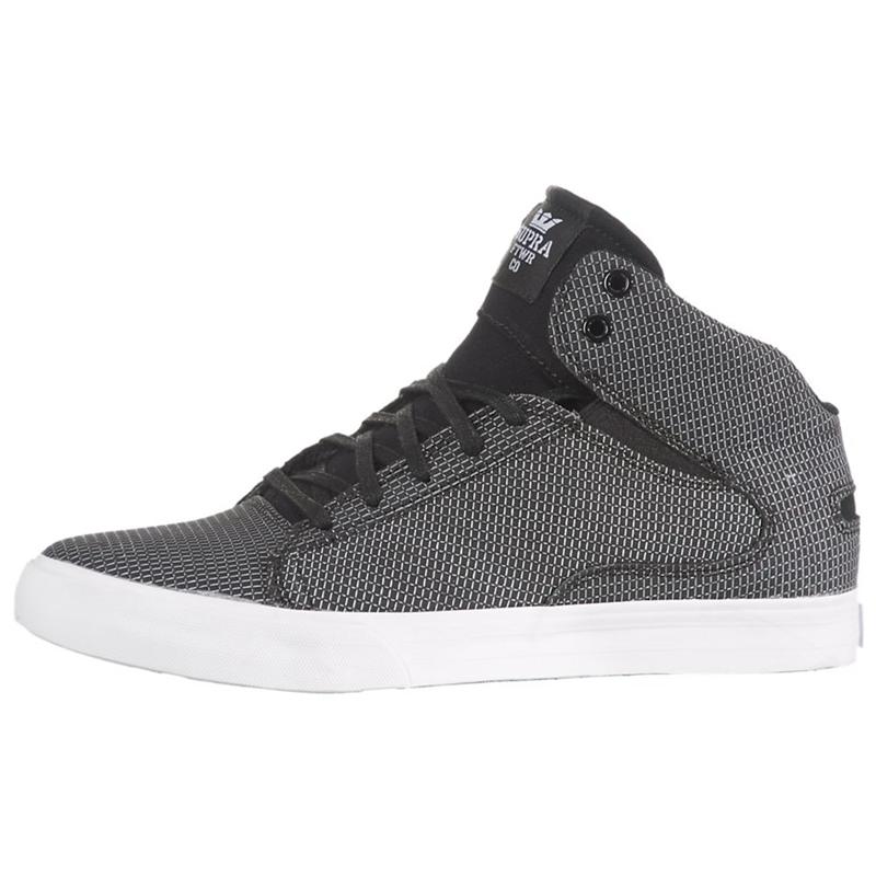 Zapatillas De Skate Supra Argentina Hombre - SOCIETY MID Negras Blancas (QMYIN-8475)